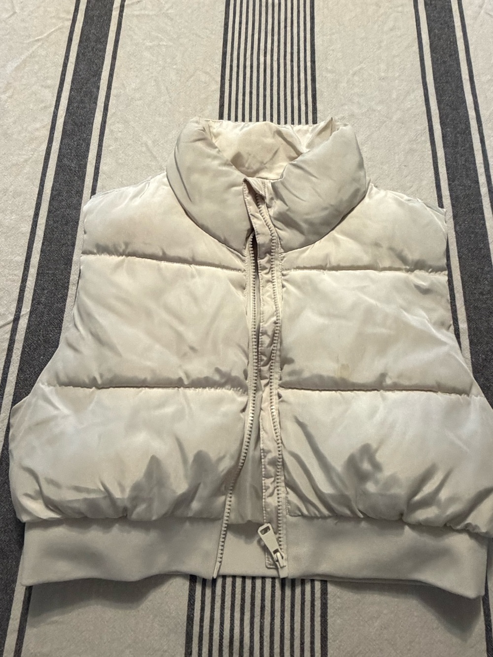 Women's Cream Puffer Jacket